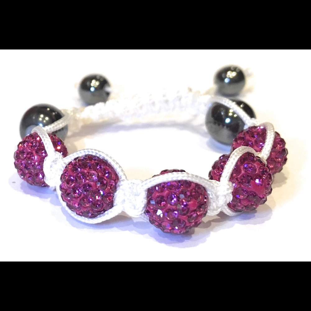 Kid’s Crystal Clay Bead Bracelet